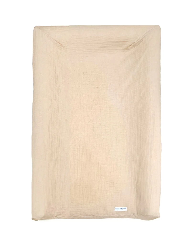 Musselin Bezug für Wickelauflage / Wickelunterlage Vädra von IKEA Beige