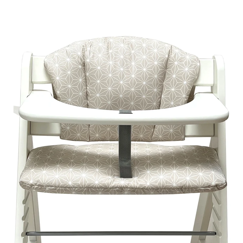 Sitzkissen Set ABWASCHBAR für Hauck Alpha Happy Star Beige