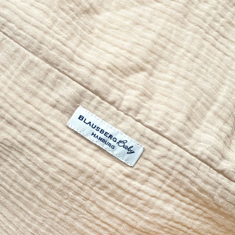 Stillkissenbezug Musselin mit Nestbau-Funktion für Theraline "Das Original" (190cm x38 cm) in Beige