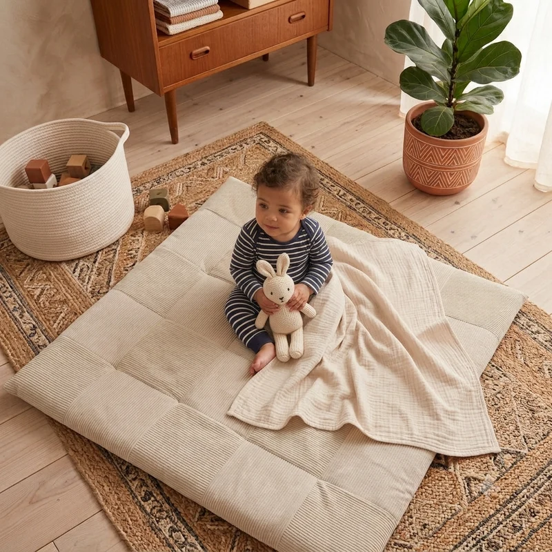 Patchwork Krabbeldecke Cordi