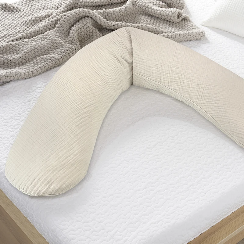 Theraline Musselin Stillkissen Sandbeige