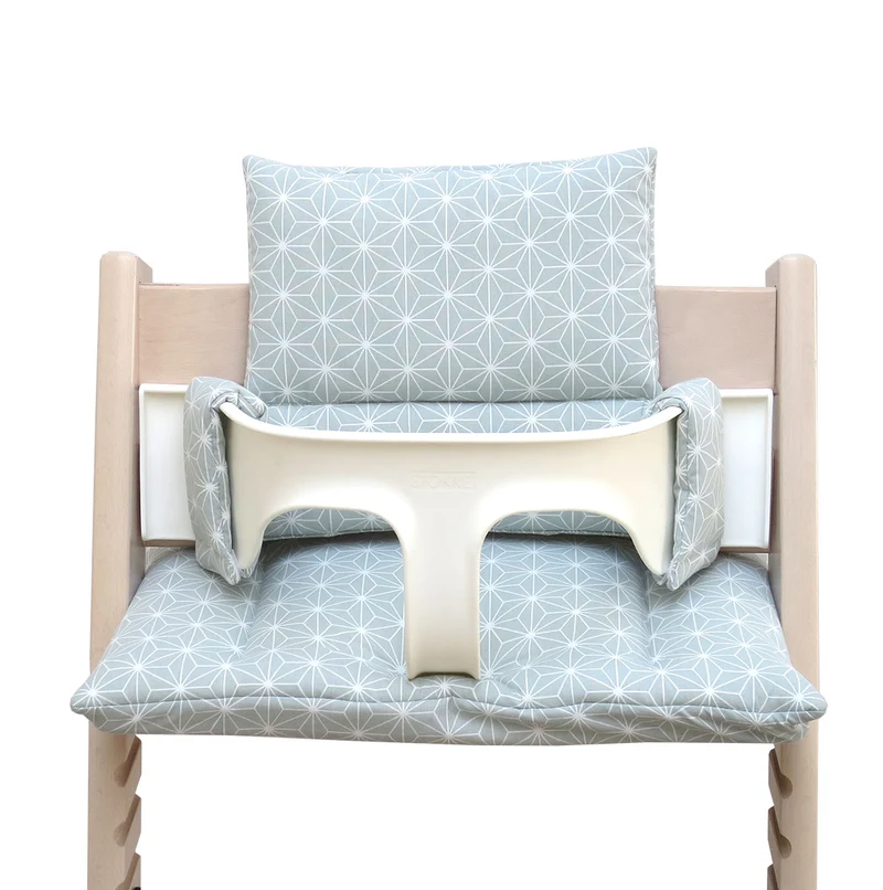 Sitzkissen Set für Stokke Tripp Trapp® ABWASCHBAR - Happy Star Grün