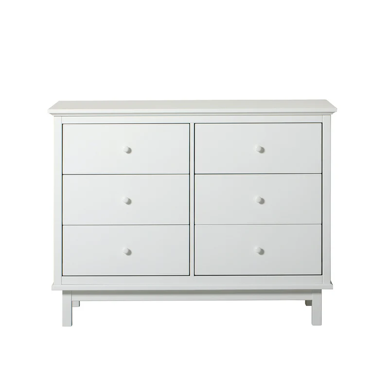 Oliver Furniture Seaside Kommode mit 6 Schubladen Weiss