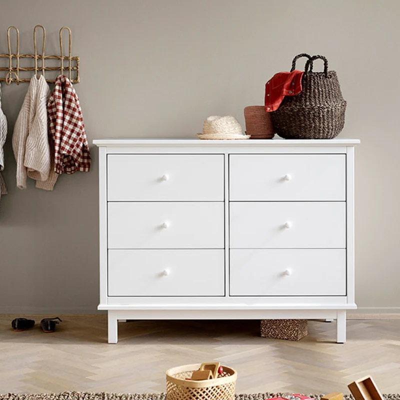 Oliver Furniture Seaside Kommode mit 6 Schubladen Weiss