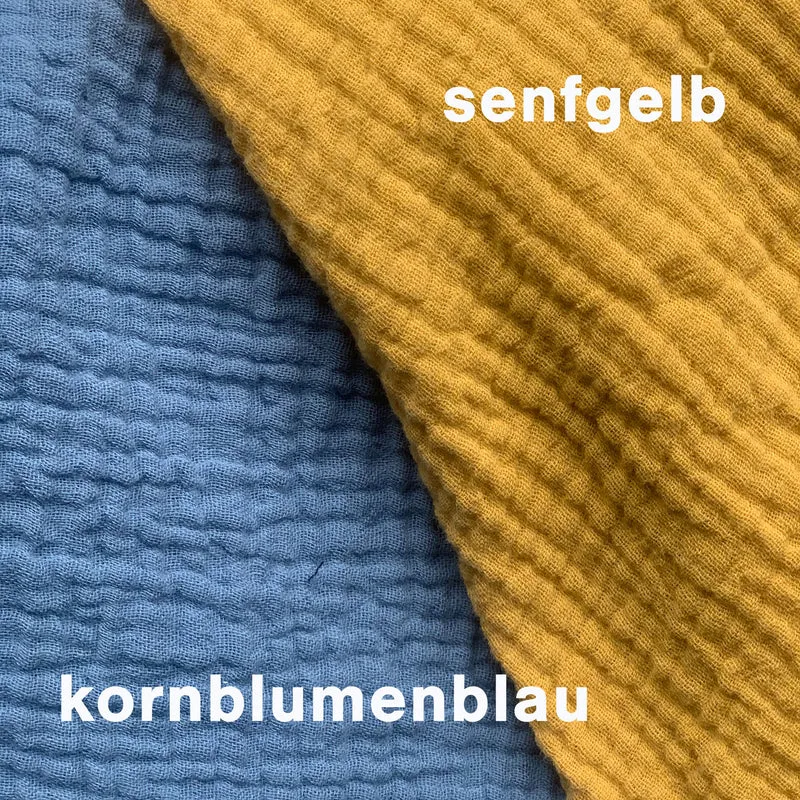 Yinnie Stillkissenbezug aus Musselin (135 cm x 35 cm) Senf Gelb
