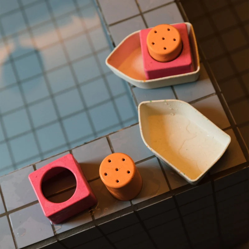 Badespielzeug aus Kautschuk "Boat Orange"