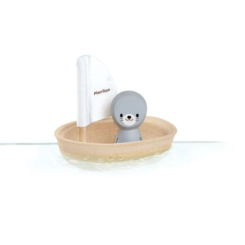 PlanToys Segelboot Robbe Natur