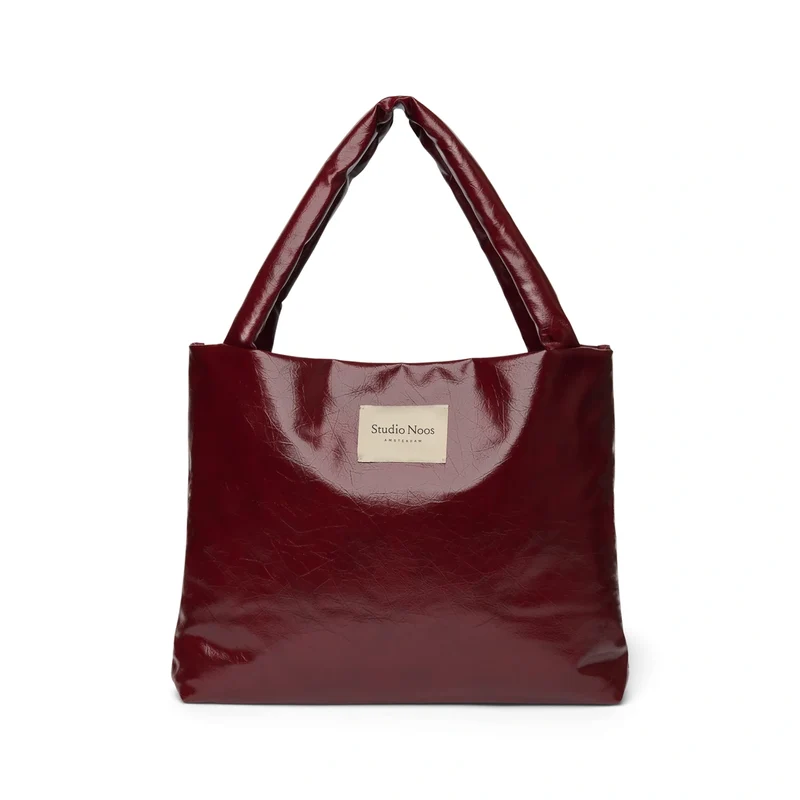 STUDIO NOOS Mom Bag Bordeauxrot Vegan