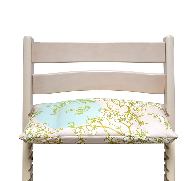 Abwaschbar Tripp Trapp Sitzkissen Po Cherry Blossom Mint Rosa