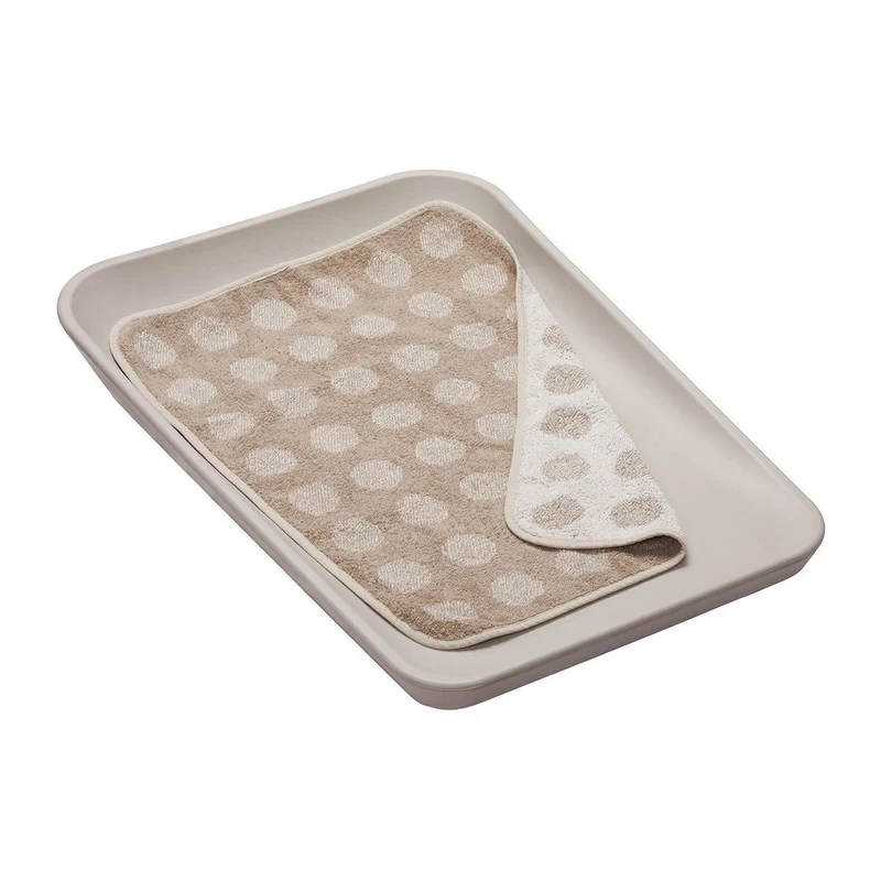 Leander Matty Topper Bio-Baumwolle für Wickelkissen Cappuccino