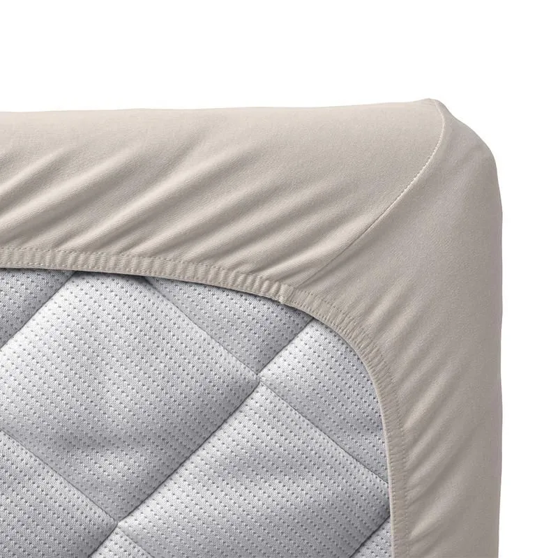 Leander Fixleintuch Bio-Baumwolle 2er-Pack Classic Babybett 60 x 120 cm Cappuccino