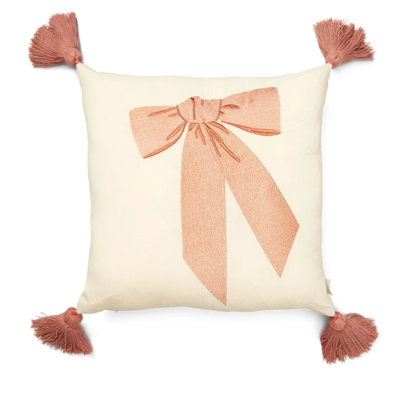 Kinder Besticktes Kissen "OCS - Bows"