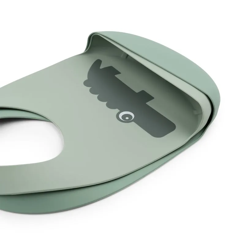 Lätzchen “Croco Green” aus Silikon 2er Pack