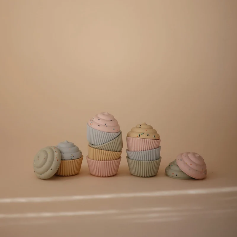 Cupcake-Spielzeug "Mix and Match" 4er Pack