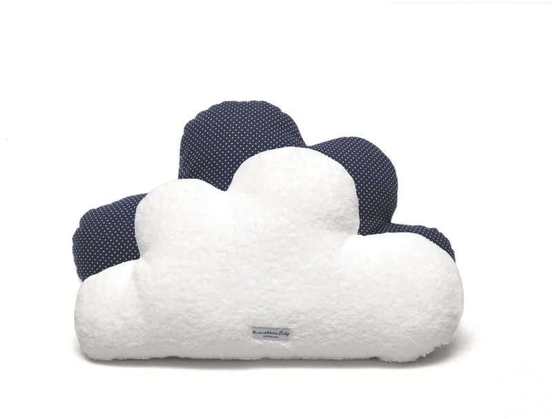 Kissen personalisiert - Namenkissen Baby - Musselin Dunkel Grau