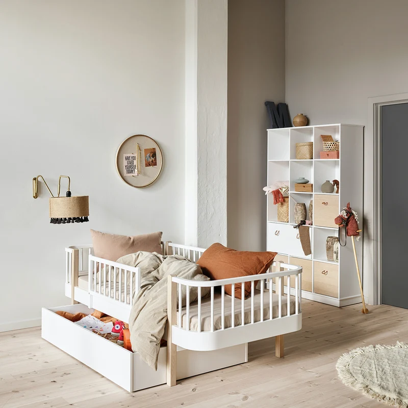 Oliver Furniture Original Bettschublade Wood 142 x 94 cm Weiss