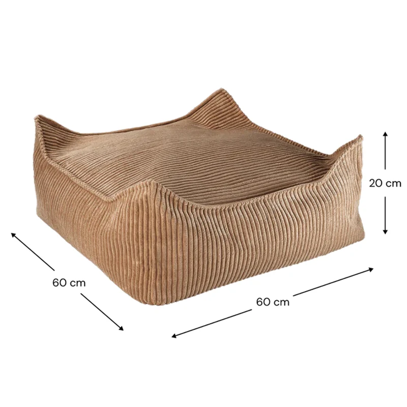 Wigiwama Quadratischer Ottoman Toffee