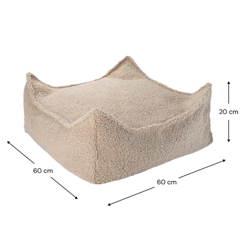 Wigiwama Quadratischer Ottoman Biscuit