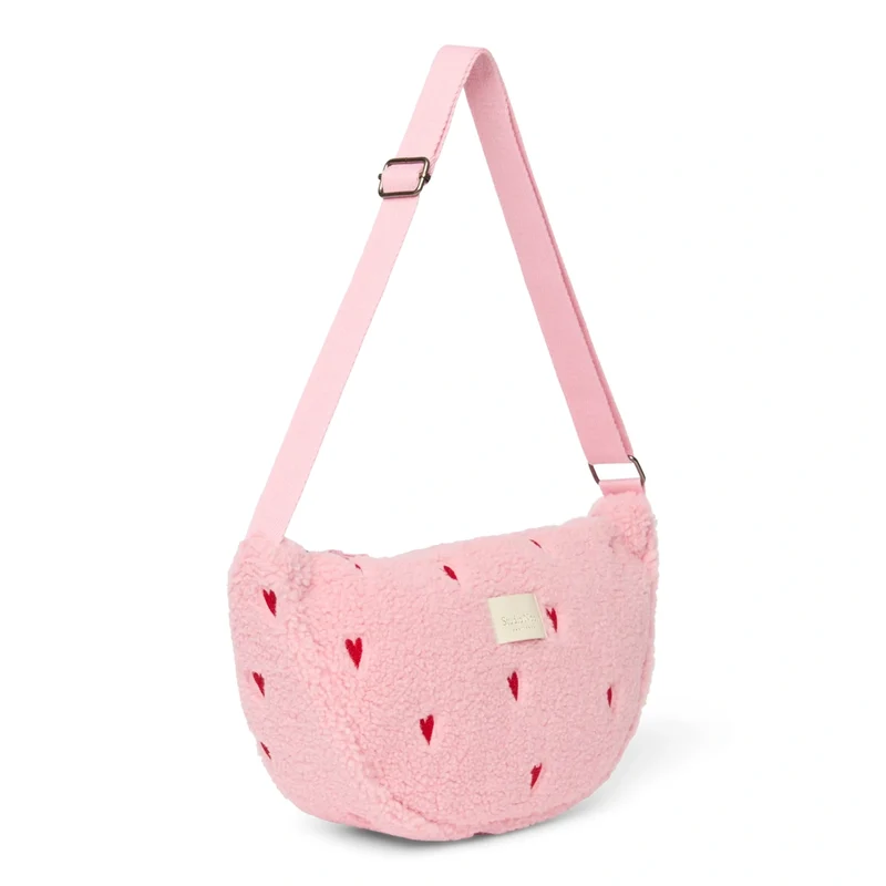 STUDIO NOOS Fanny Pack Hellrosa Herzen Teddy