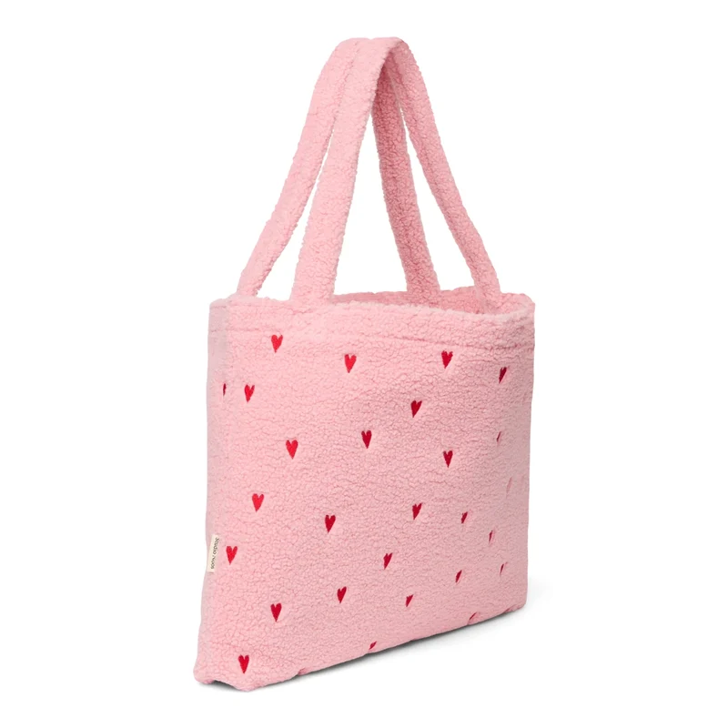 STUDIO NOOS Mom Bag Hellrosa Herzen Teddy