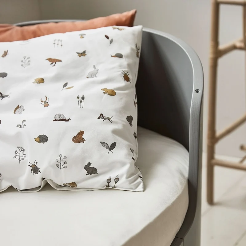 Leander Fixleintuch Bio-Baumwolle 2er-Pack Juniorbett 70 x 140 cm Snow