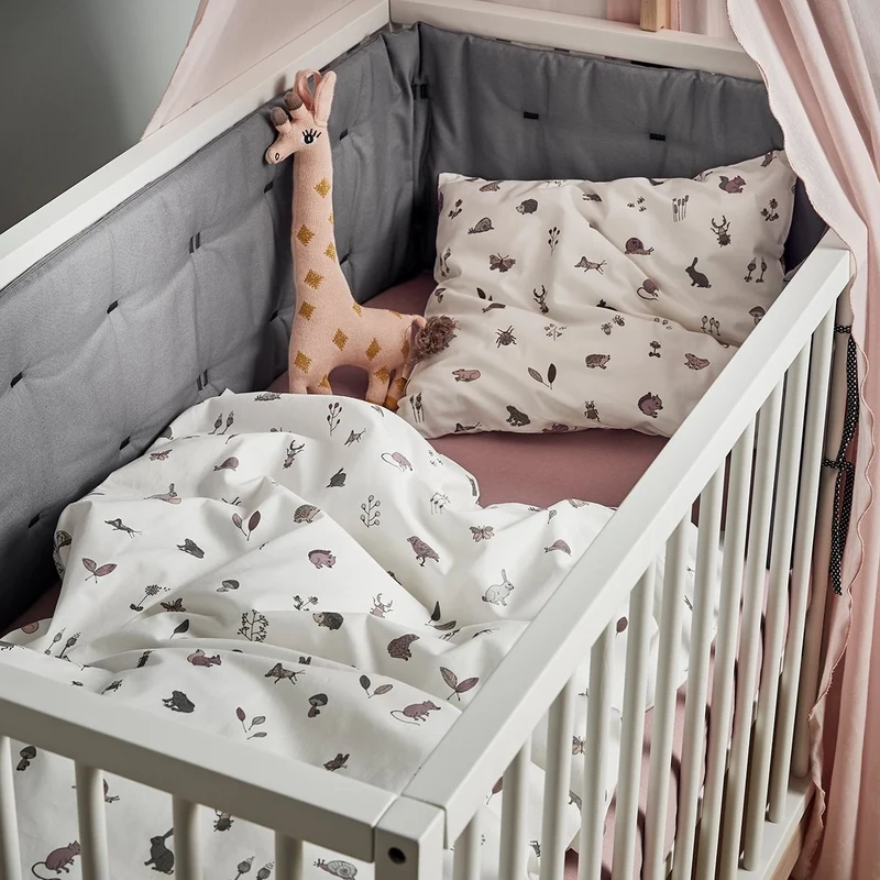 Leander Nestchen Bio-Baumwolle Cool Grey