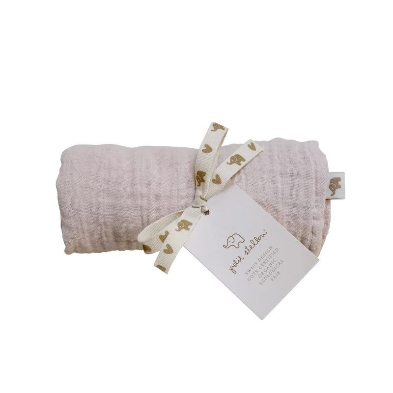 Petit Stellou Mulltuch Nooshi Cuddle Blush