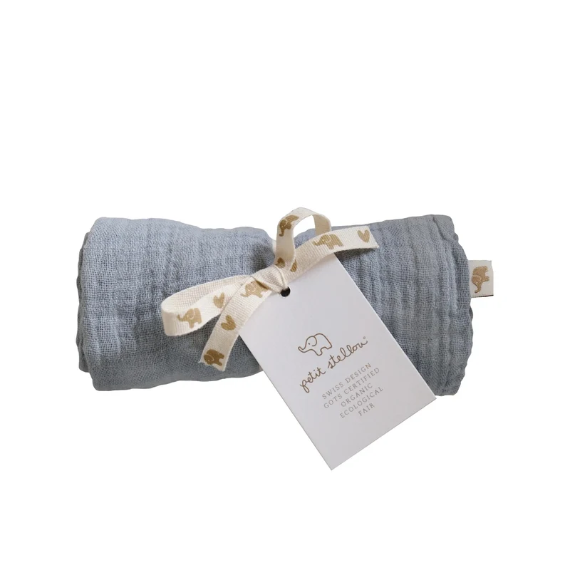 Petit Stellou Mulltuch Nooshi Cuddle Elephant