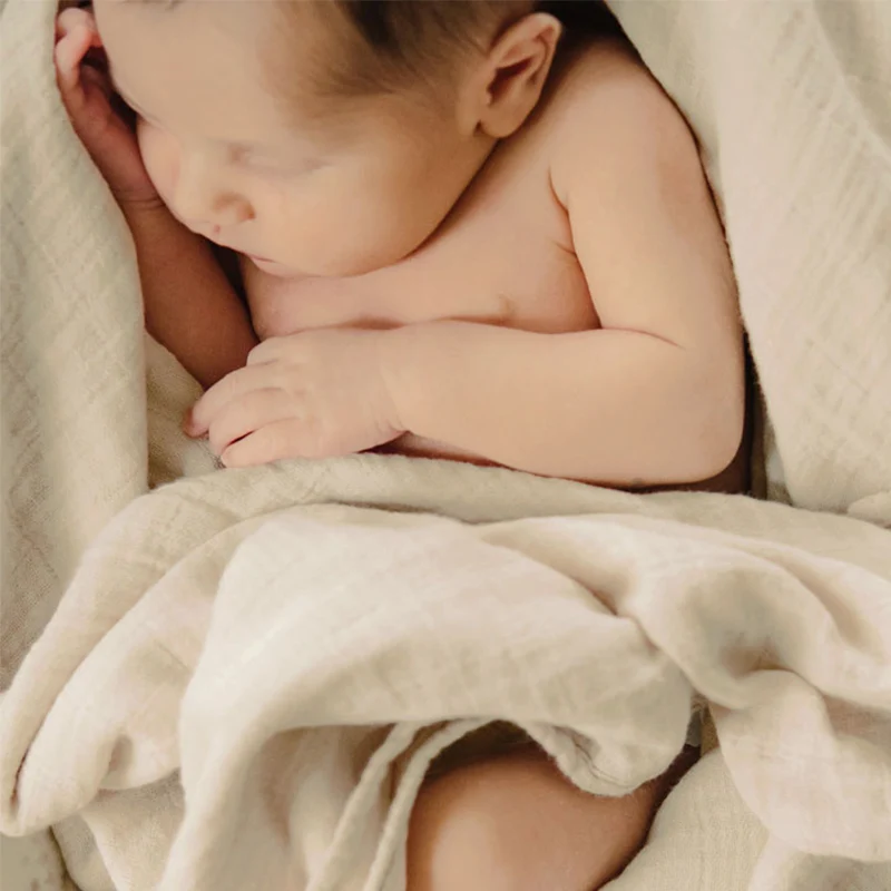 Petit Stellou Mulltuch Nooshi Blanket Sand