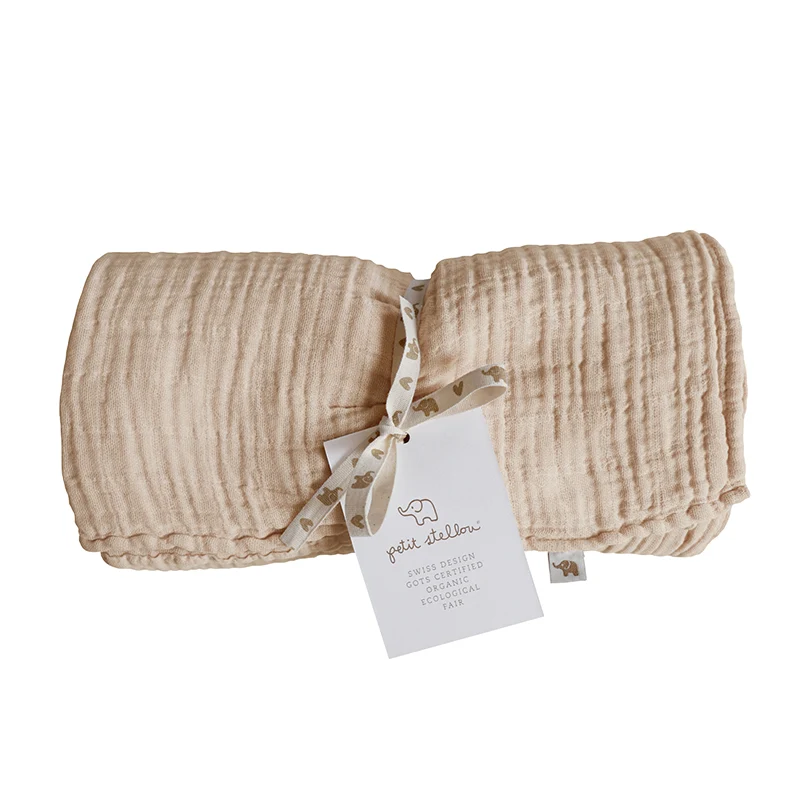 Petit Stellou Mulltuch Nooshi Blanket Sand