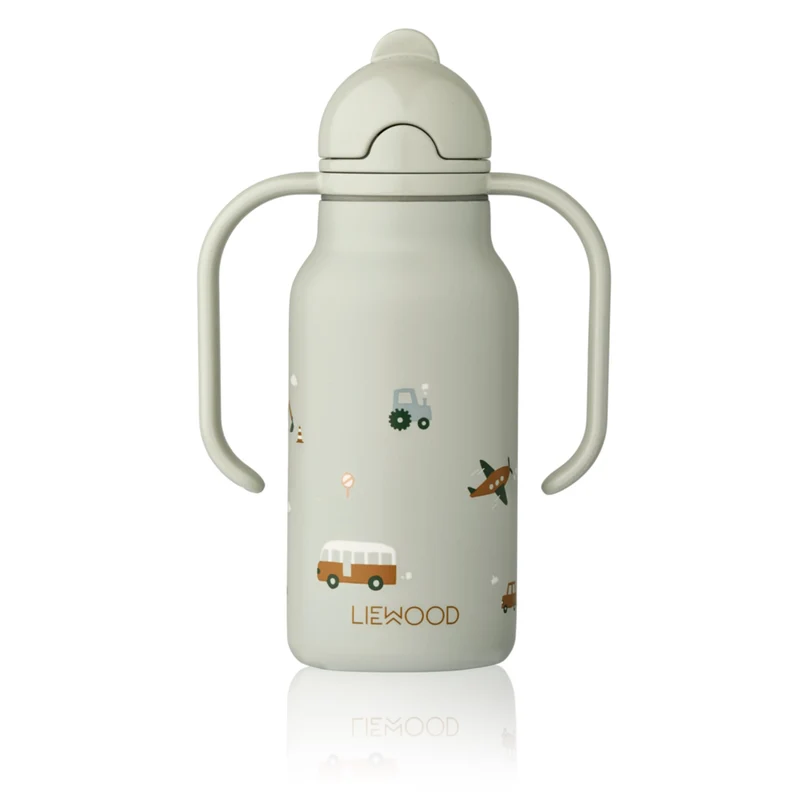 Kindertrinkflasche "Kimmie Vehicles / Dove Blue" 250ml