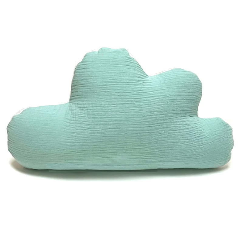 Kissen personalisiert mit Namen Baby - Musselin Mint