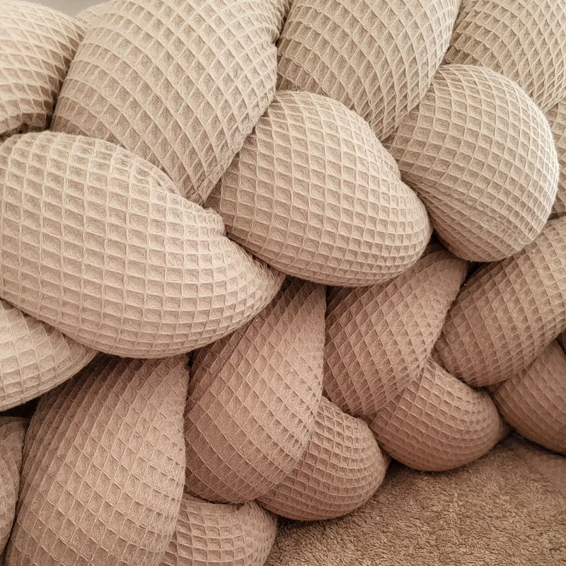Geflochtene Bettschnecke / Bettschlange Waffelpique