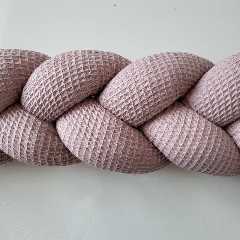 Geflochtene Bettschnecke / Bettschlange Waffelpique