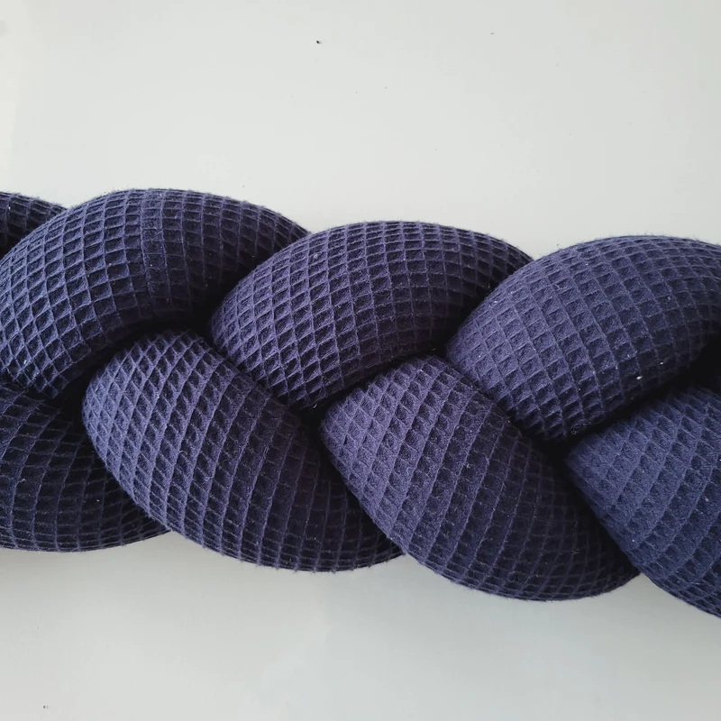 Geflochtene Bettschnecke / Bettschlange Waffelpique