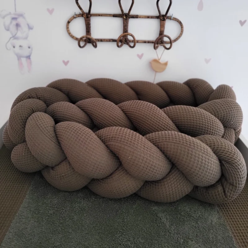 Geflochtene Bettschnecke / Bettschlange Waffelpique