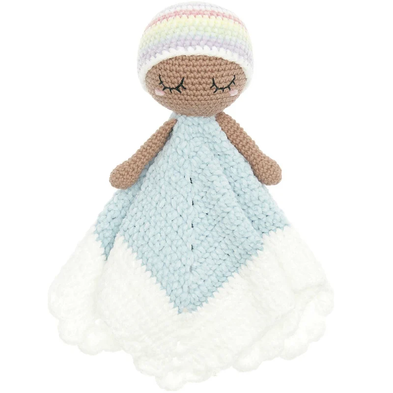 Häkelset Ricorumi Baby Blankies Pastel Rainbow