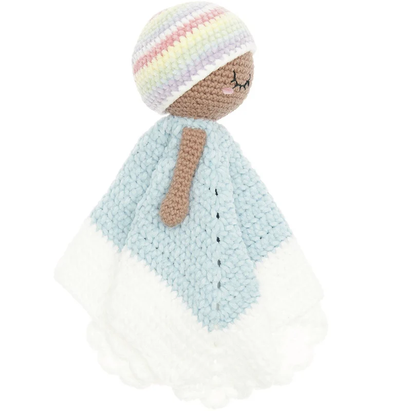 Häkelset Ricorumi Baby Blankies Pastel Rainbow