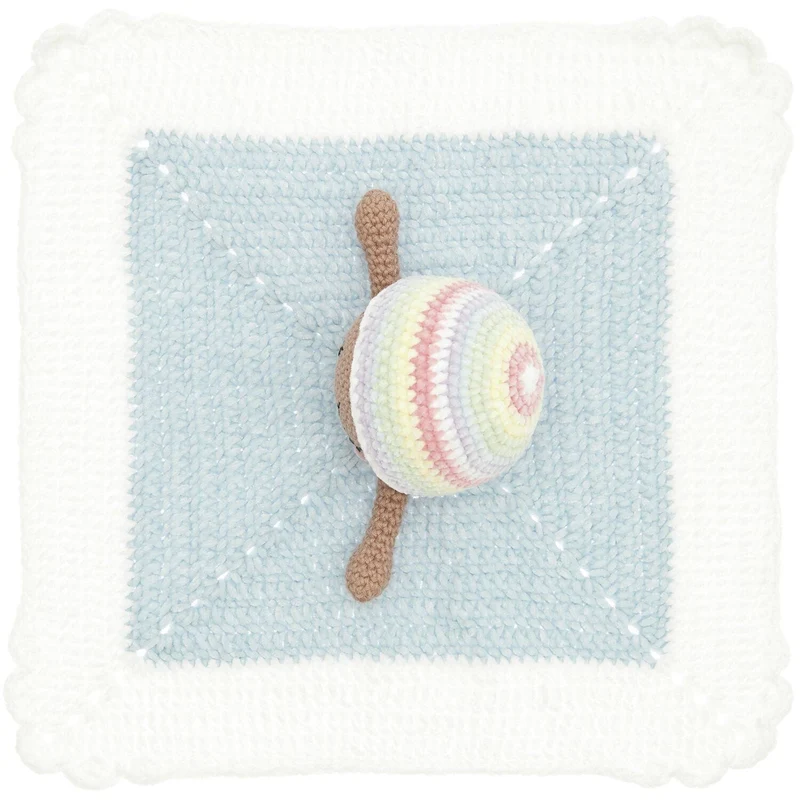 Häkelset Ricorumi Baby Blankies Pastel Rainbow