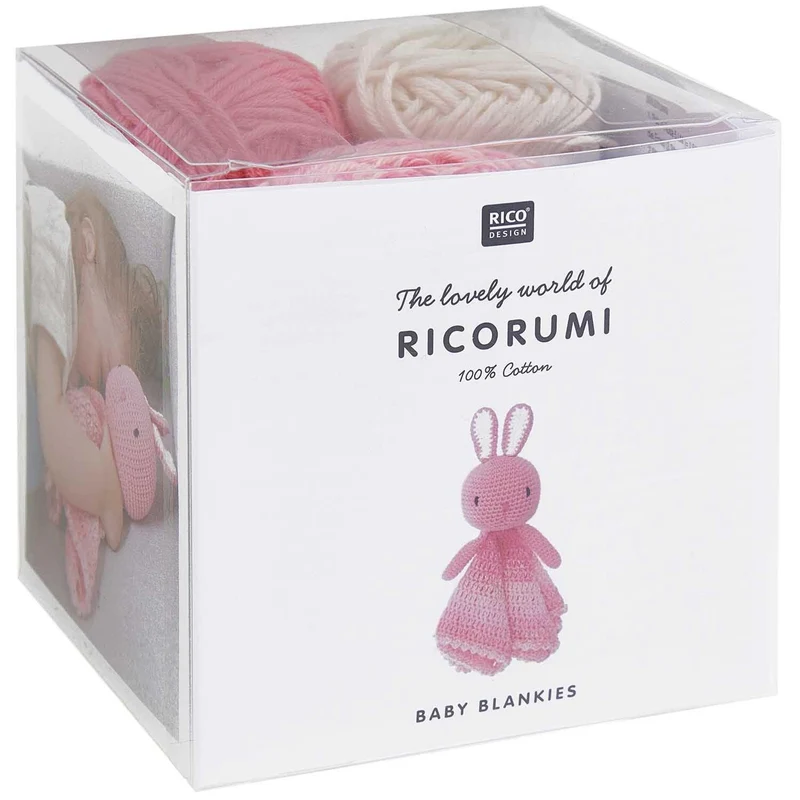 Häkelset Ricorumi Baby Blankies Hase 8-teilig