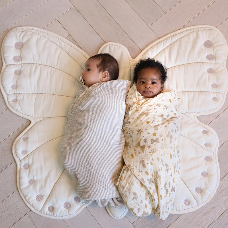 Cam Cam Copenhagen Mulltuch Swaddle Classic Stripes Camel