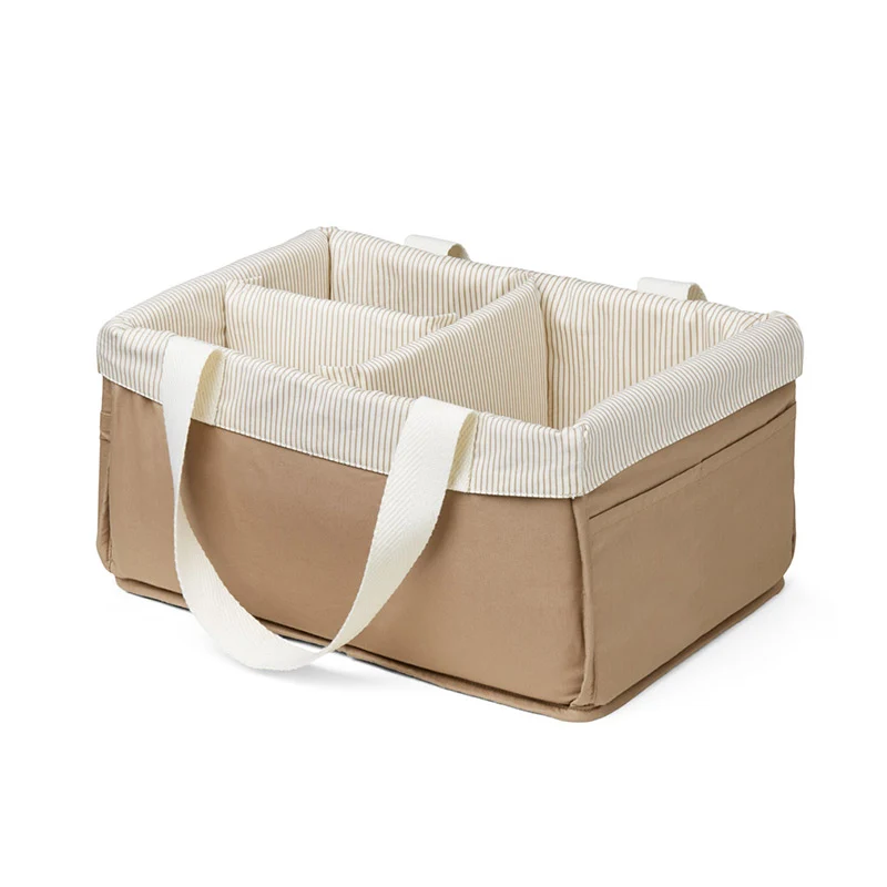 Cam Cam Copenhagen Windelkorb/Box Classic Stripes Camel