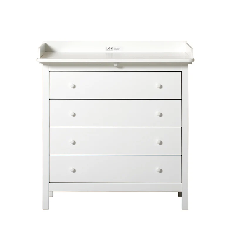 Oliver Furniture Seaside Wickelkommode mit 4 Schubladen Weiss