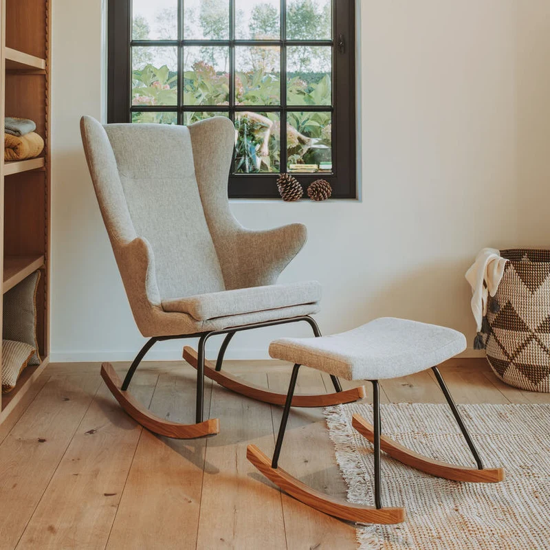 Quax Hocker De Luxe Sand Grey
