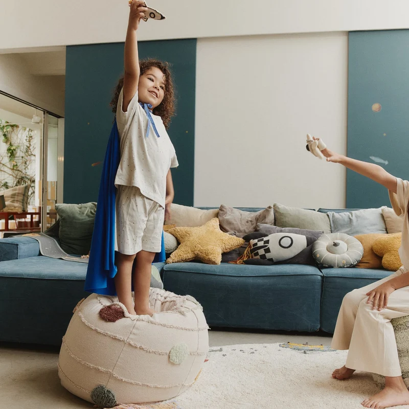 Sitzpuff für Kinder “Solar System”