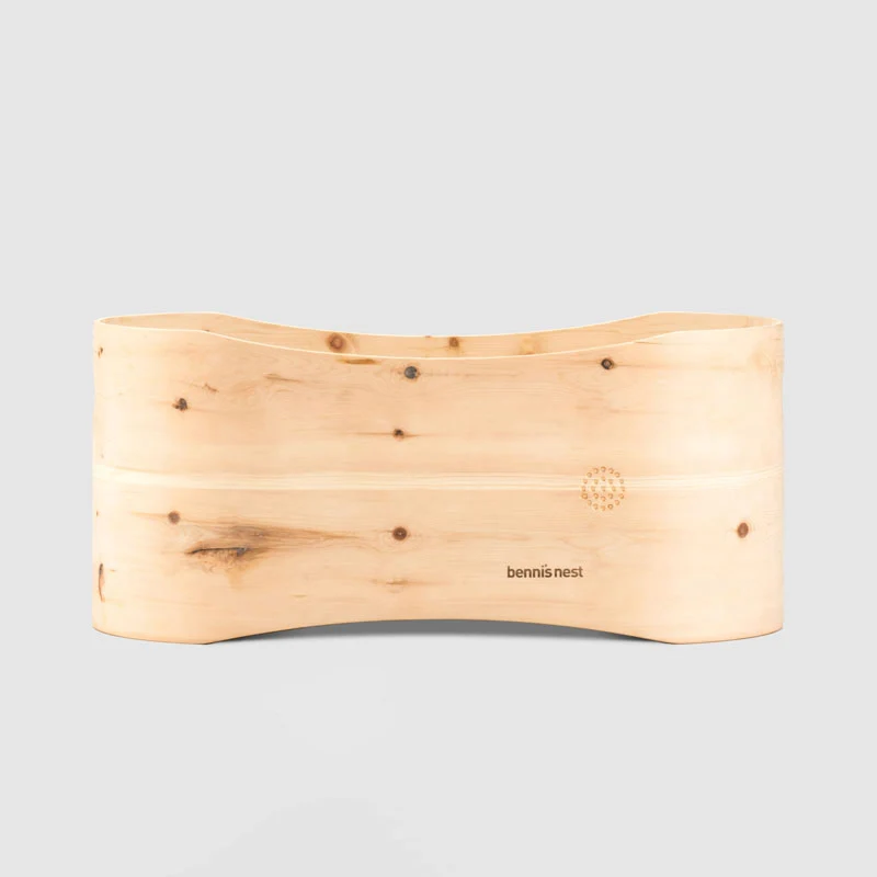 Benni’s Nest Set Babybett aus Arvenholz (40 x 80cm) Natur