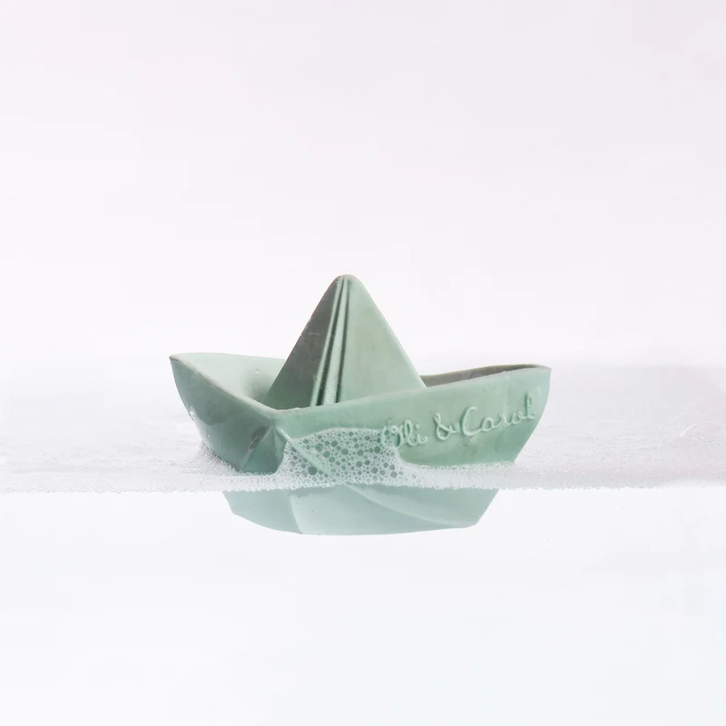 Badespielzeug “Origami Boat Mint”
