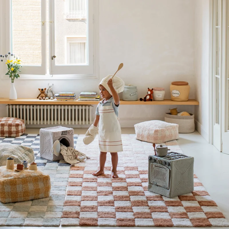 Sitzkissen für Kinder “Vichy Toffee”