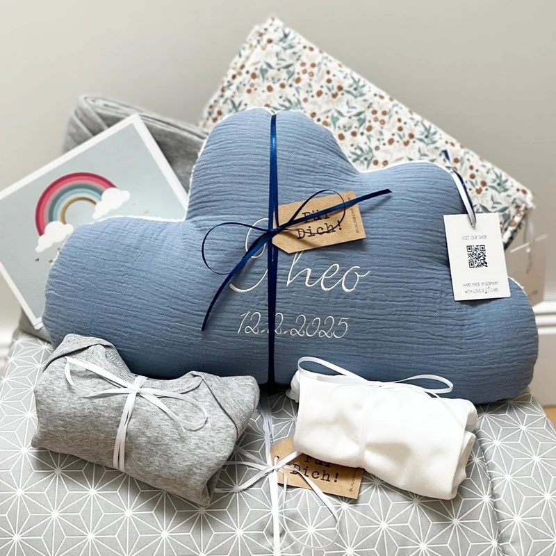 Geschenk-Paket Groß - Blau & Grau