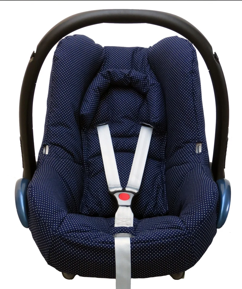 Maxi Cosi Cabriofix Bezug Blau Pünktchen